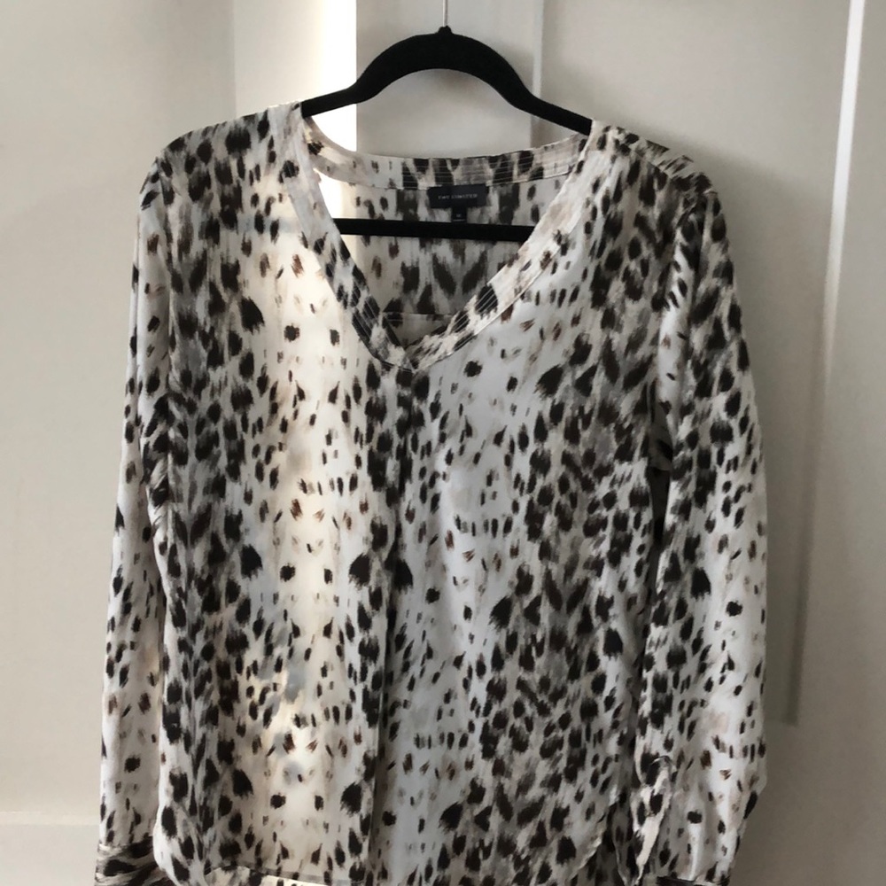 Leopard dress shirt/top
